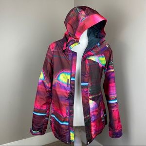 Volcom Vivid Pink and Purple Ski Jacket